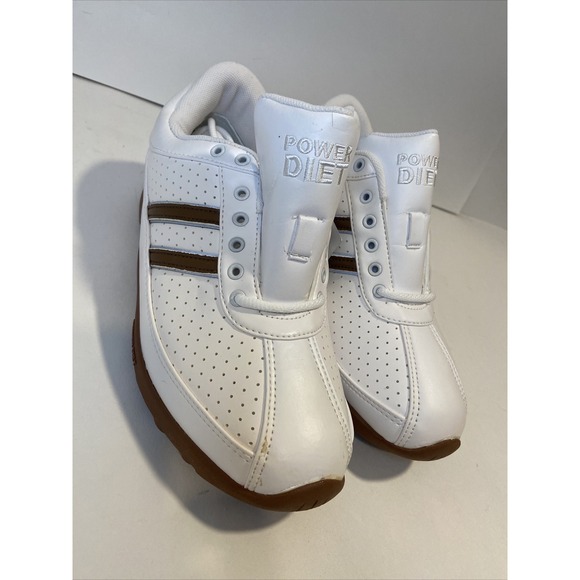 New Women's POWER DIET shoes #PSCL-0145 sports white Sz 7 - Picture 4 of 10